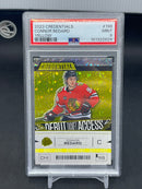2023 UPPER DECK CREDENTIALS - YELLOW - DEBUT TICKET ACCESS - C. BEDARD -