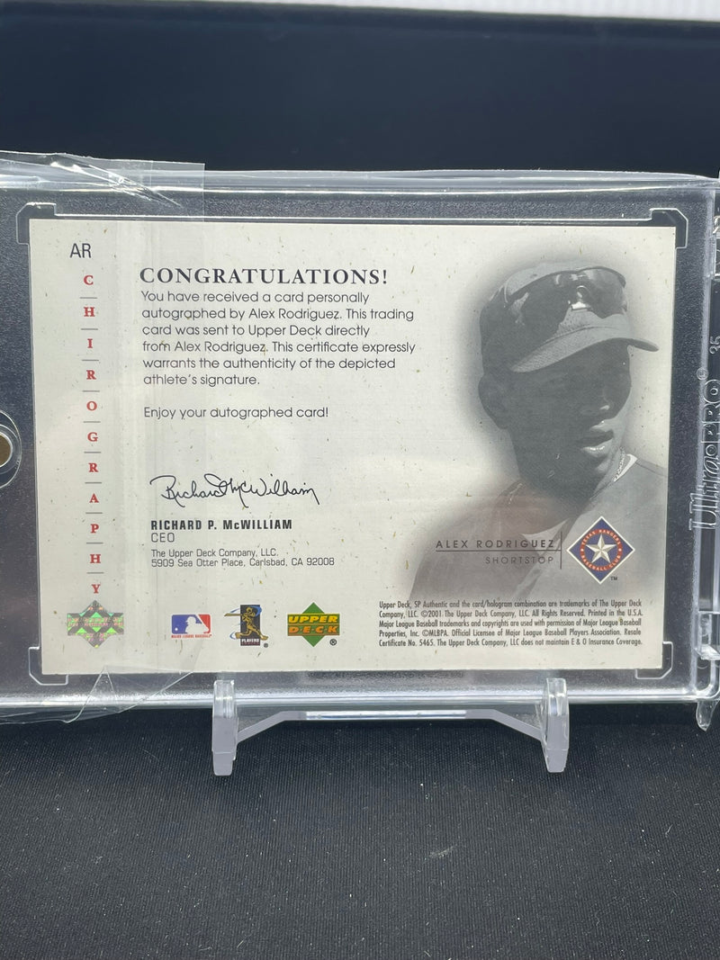 2001 UPPER DECK SP AUTHENTIC - CHIROGRAPHY - A. RODRIGUEZ -