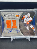 2009 UPPER DECK SP GAME USED - SIGNIFICANT NUMBERS - J. TAVARES - #SN-TA - #'D/91 - RELIC - AUTOGRAPH
