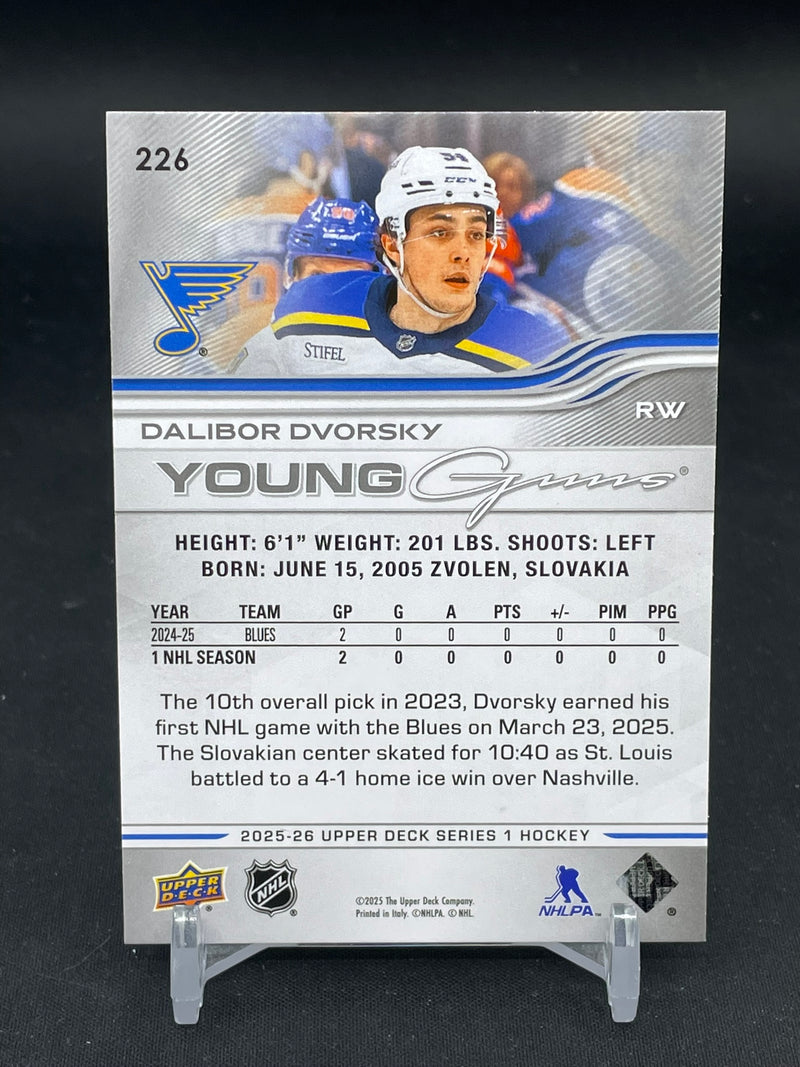 2025 UPPER DECK SERIES ONE - YOUNG GUNS - D. DVORSKY -