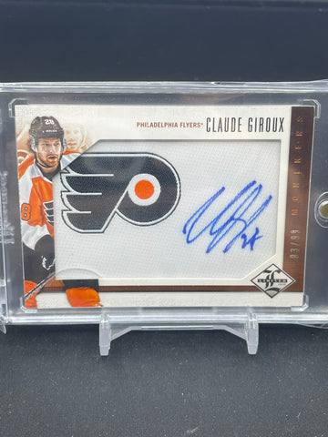 2012 PANINI LIMITED - MONIKERS - C. GIROUX - #M-CG - #'D/99 - RELIC - AUTOGRAPH