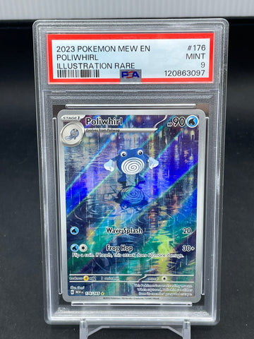 POKEMON - 151 - POLIWHIRL - ILLUSTRATION RARE - #176 - PSA 9