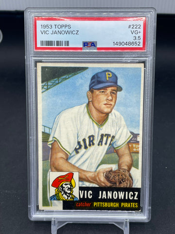 1953 TOPPS - V. JANOWICZ - #222 - PSA 3.5