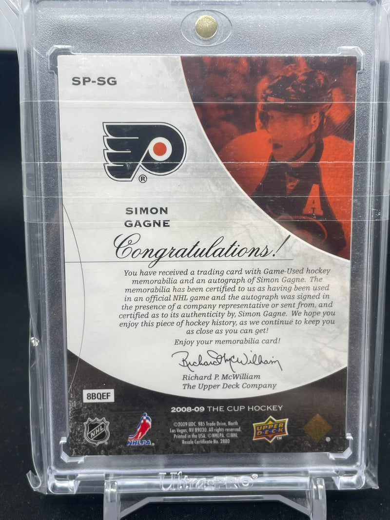 2008 UPPER DECK THE CUP - SIGNATURE PATCHES - S. GAGNE - #SP-SG - #'D/75 - RELIC - AUTOGRAPH