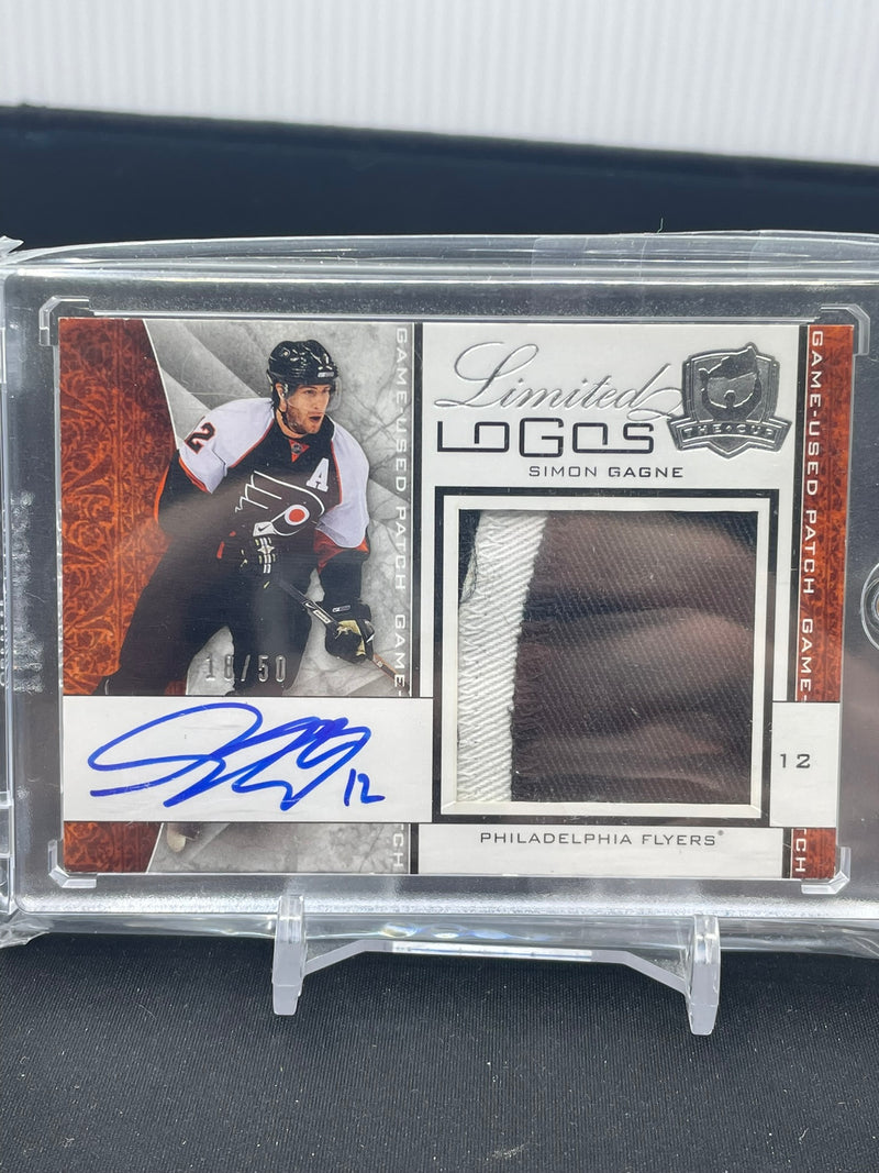 2008 UPPER DECK THE CUP - LIMITED LOGOS - S. GAGNE - #LL-SI - #'D/50 - RELIC - AUTOGRAPH