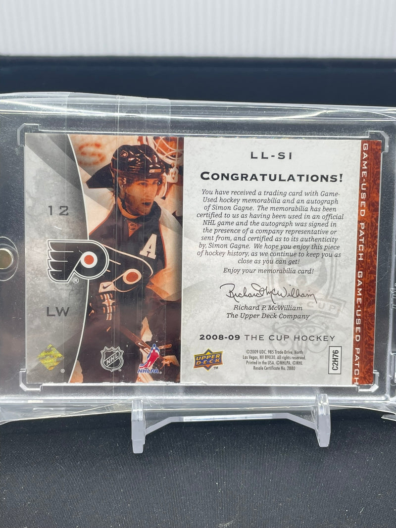 2008 UPPER DECK THE CUP - LIMITED LOGOS - S. GAGNE - #LL-SI - #'D/50 - RELIC - AUTOGRAPH