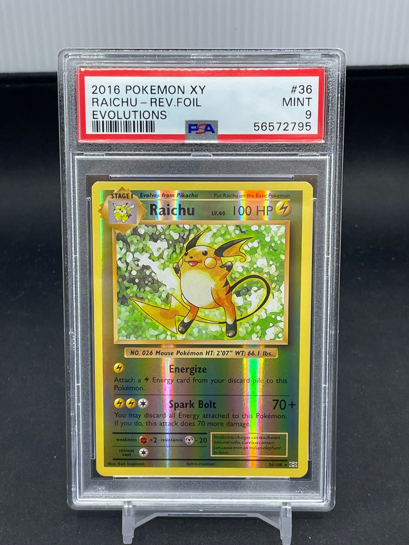 POKEMON - EVOLUTIONS - RAICHU - REVERSE HOLO -