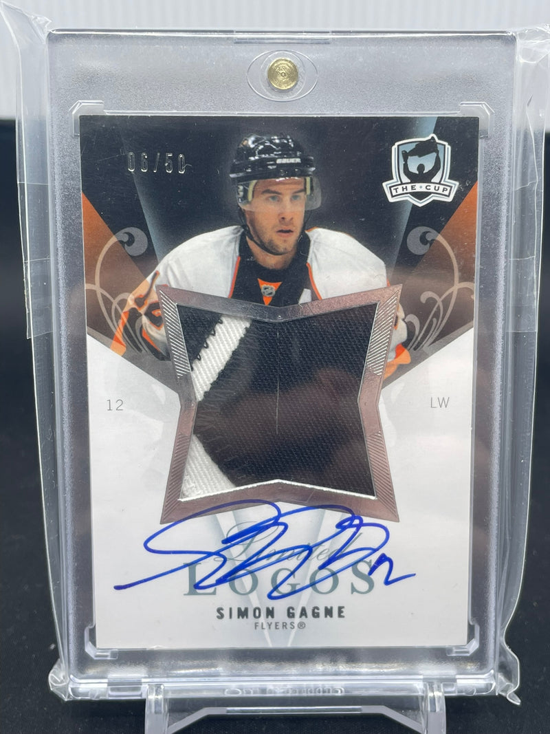 2007 UPPER DECK THE CUP - LIMITED LOGOS - S. GAGNE - #LL-SI - #'D/50 - RELIC - AUTOGRAPH