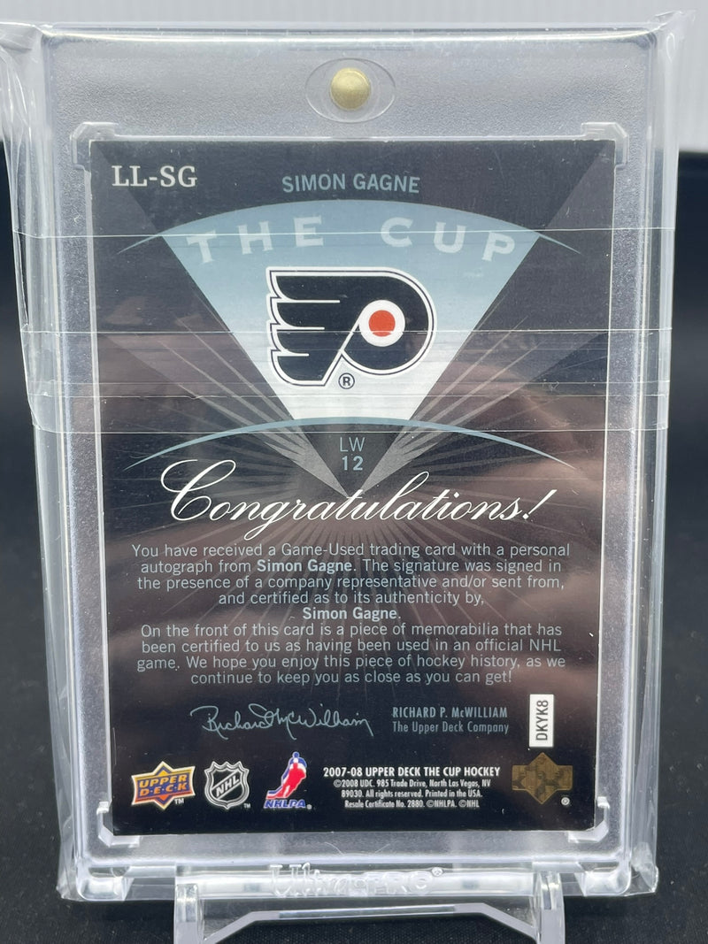 2007 UPPER DECK THE CUP - LIMITED LOGOS - S. GAGNE - #LL-SI - #'D/50 - RELIC - AUTOGRAPH