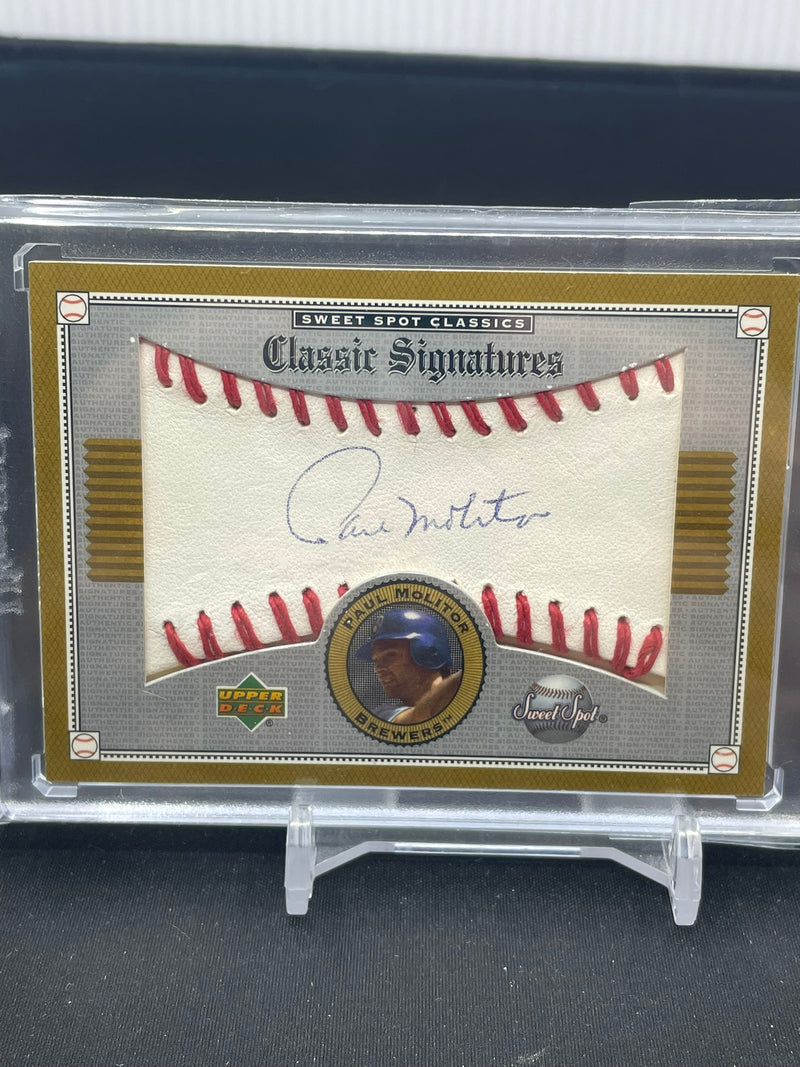 2002 UPPER DECK SWEET SPOT CLASSICS - CLASSIC SIGNATURES - P. MOLITOR -