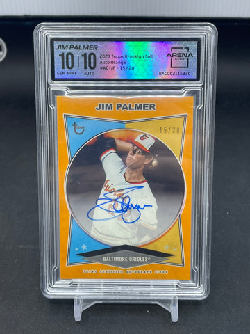 2023 TOPPS BROOKLYN COLLECTION - ORANGE - J. PALMER - #AC-JP - #'D/20 - AUTOGRAPH - AC 10