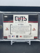 2004 PANINI DONRUSS LEAF LIMITED - GOLD - LIMITED CUTS - L. BROCK - #LC-13 - #'D/20 - RELIC - AUTOGRAPH