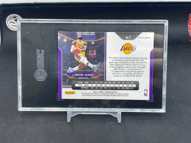 2020 PANINI PRIZM - GREEN PRIZM - L. JAMES -