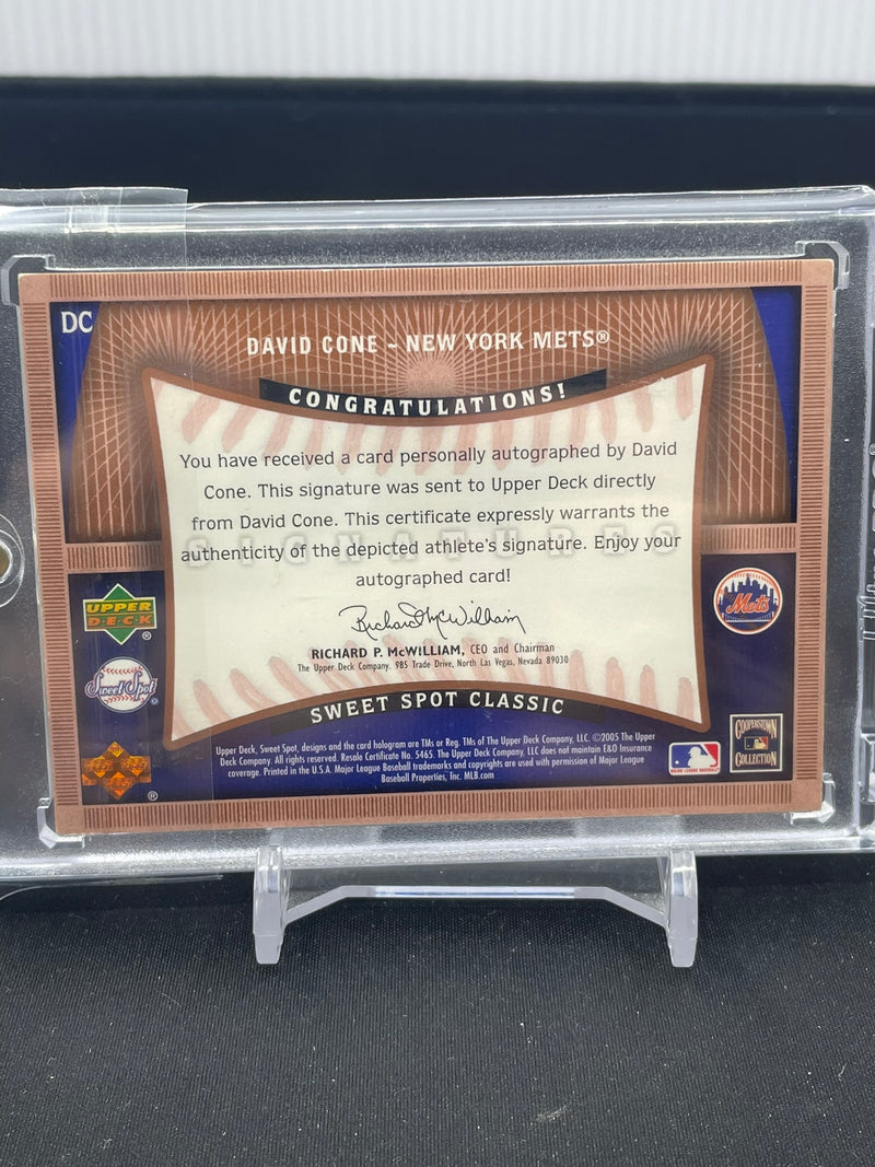 2005 UPPER DECK SWEET SPOT CLASSIC - SIGNATURES - D. CONE -