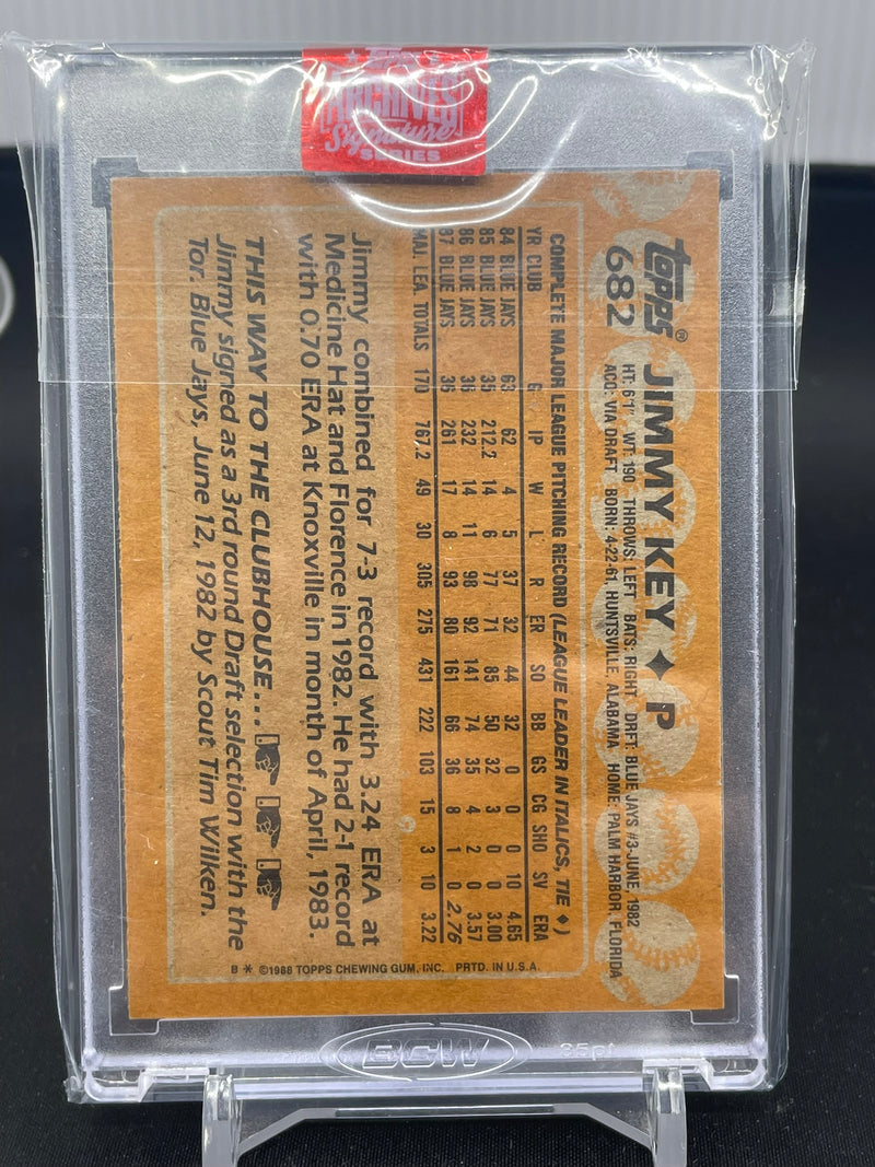 2019 TOPPS ARCHIVES - J. KEY - #682 - #'D/82 - AUTOGRAPH