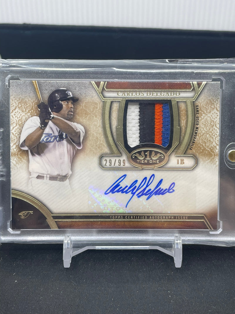 2015 TOPPS TIER ONE - C. DELGADO - #TOAR-CD - #'D/99 - RELIC - AUTOGRAPH