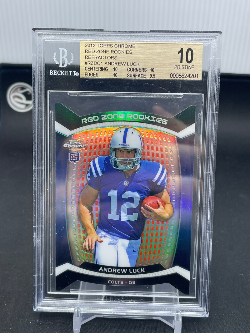 2012 TOPPS CHROME - REFRACTOR - RED ZONE ROOKIES - A. LUCK -