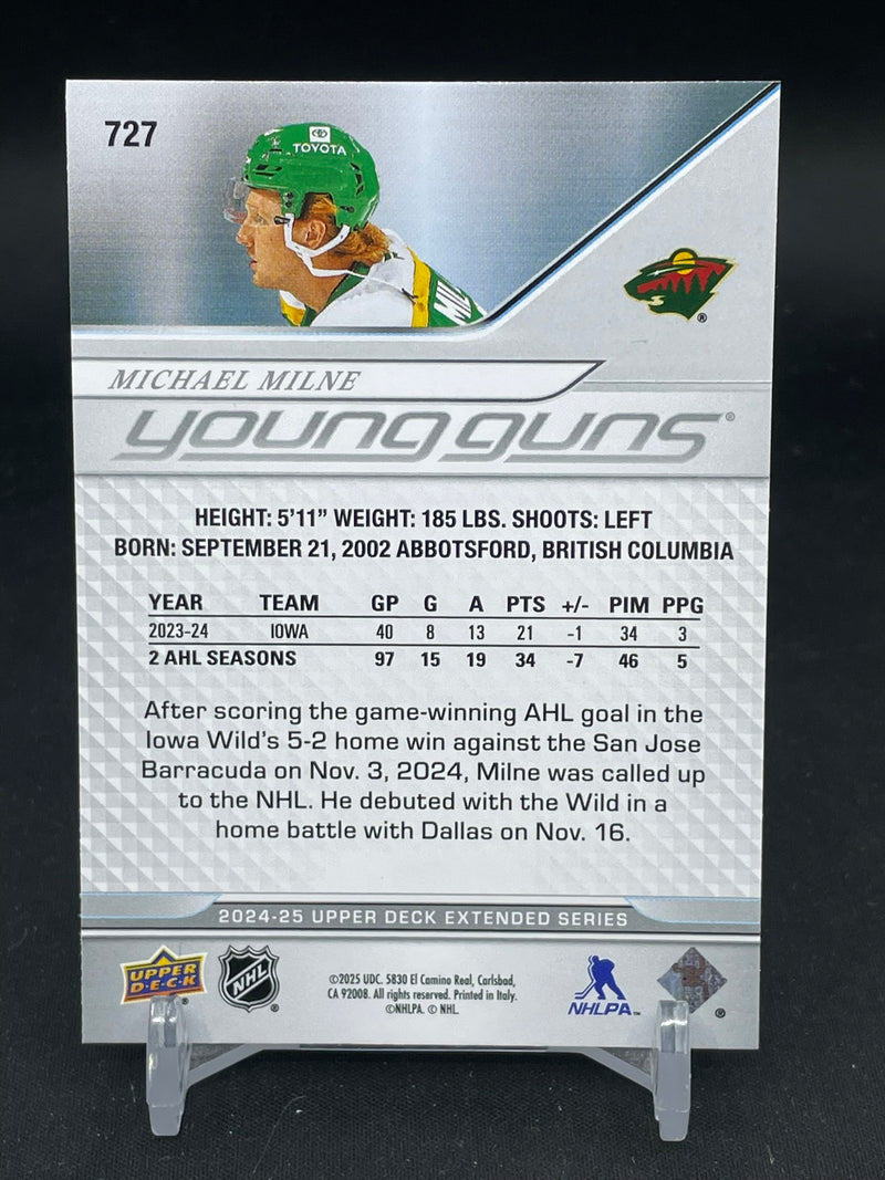 2024 UPPER DECK EXTENDED SERIES - YOUNG GUNS - M. MILNE -