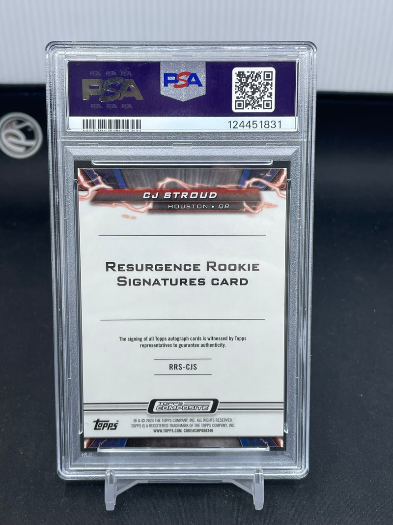 2023 TOPPS COMPOSITE - TEAL SURGE - RESURGENCE ROOKIE - C. STROUD - #RRS-CJS - #'D/149 - AUTOGRAPH - PSA 10 - RC