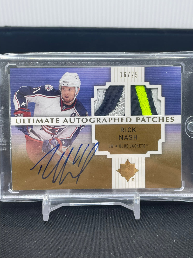 2007 UPPER DECK ULTIMATE - ULTIMATE AUTOGRAPHED PATCHES - R. NASH - #AJ-RN - #'D/25 - DUAL PATCH - AUTOGRAPH