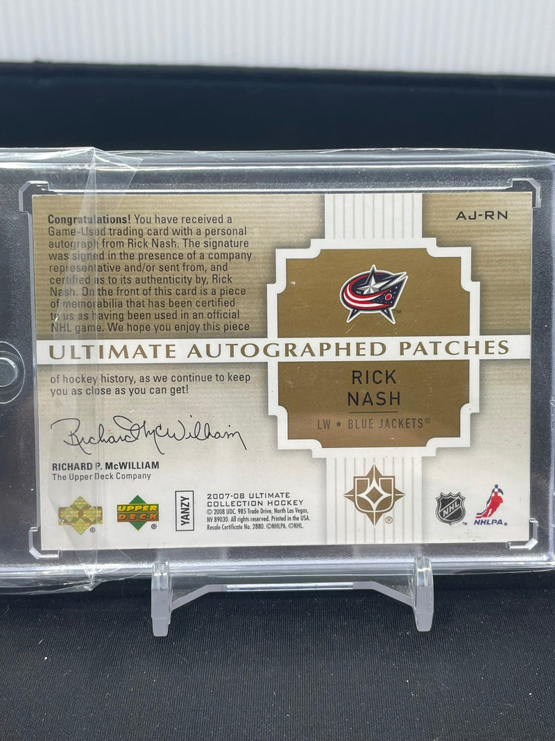 2007 UPPER DECK ULTIMATE - ULTIMATE AUTOGRAPHED PATCHES - R. NASH - #AJ-RN - #'D/25 - DUAL PATCH - AUTOGRAPH