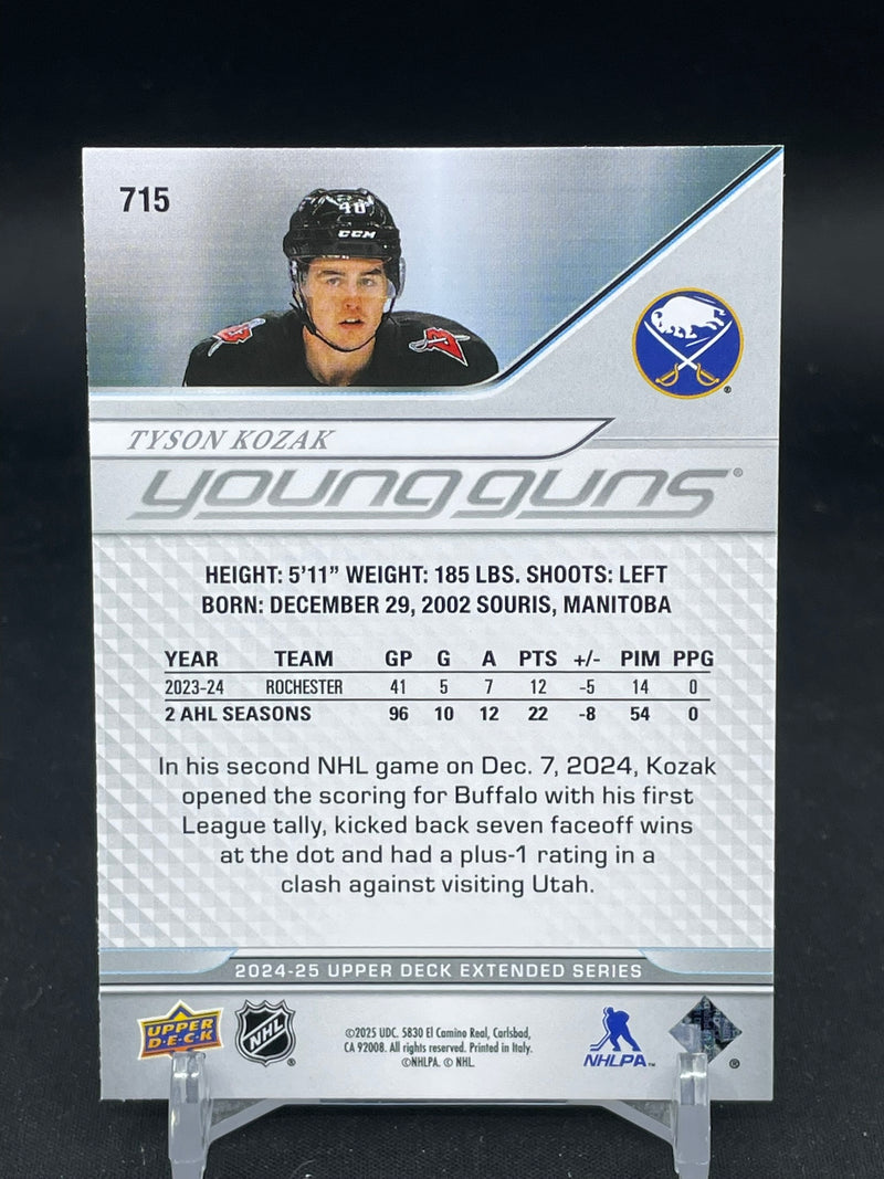 2024 UPPER DECK EXTENDED SERIES - YOUNG GUNS - T. KOZAK -