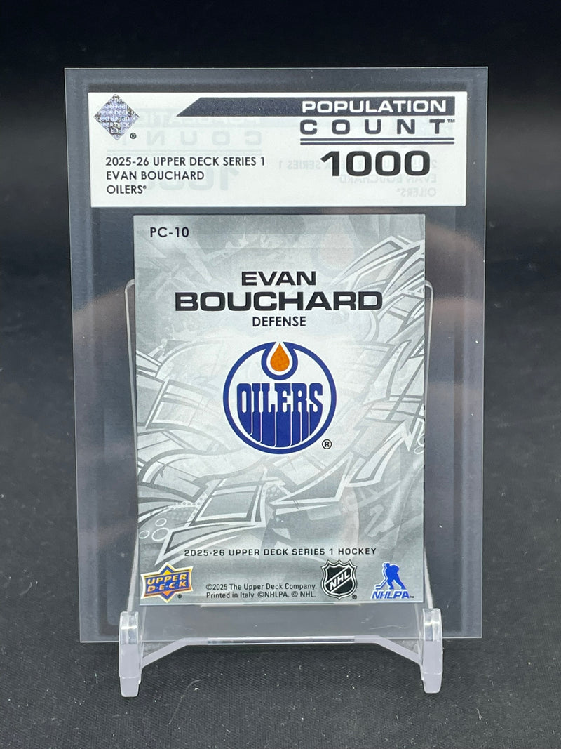 2025 UPPER DECK SERIES ONE - POPULATION COUNT 1000 - E. BOUCHARD - #PC-10 - #'D/1000