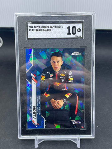2020 TOPPS CHROME SAPPHIRE F1 - SP - A. ALBON - #5 - SGC 10 - RC
