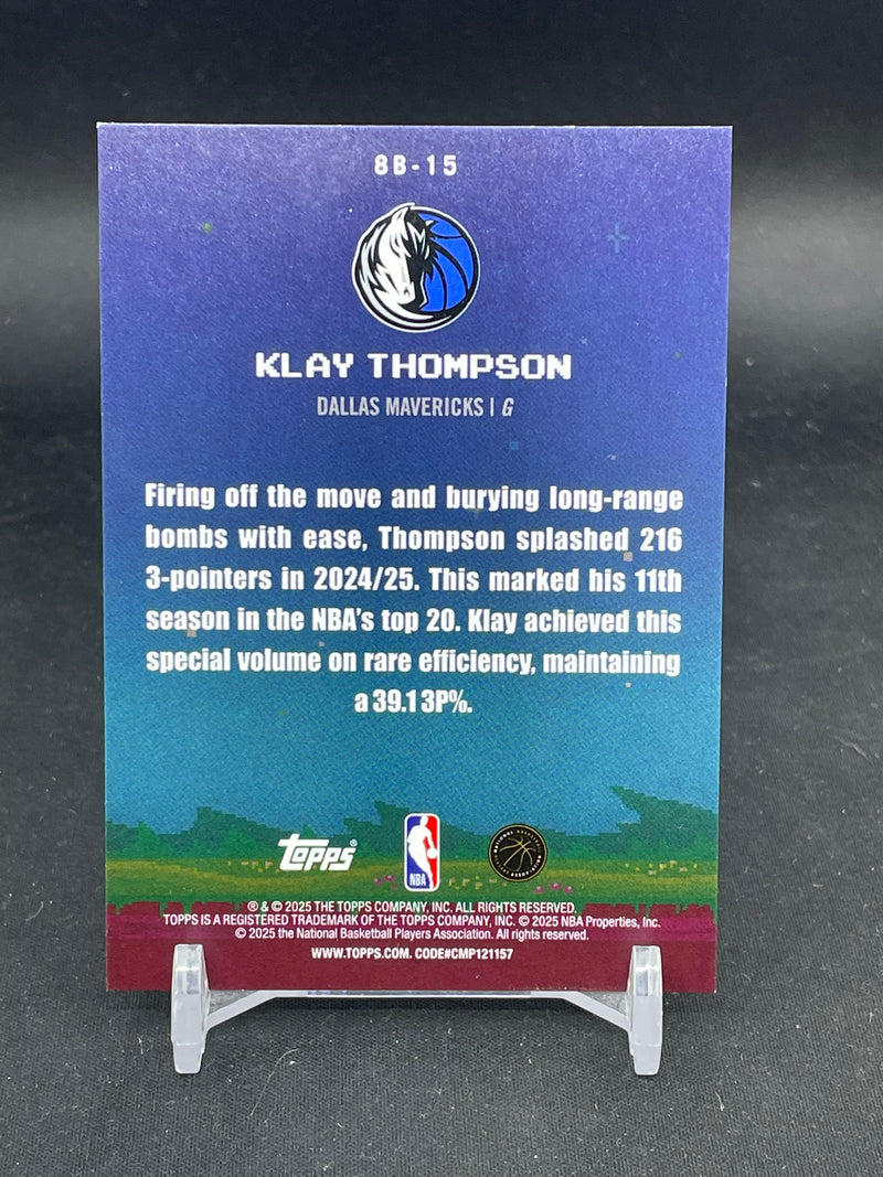 2025 TOPPS - BLACK HOLOFOIL - 8-BIT BALLERS - K. THOMPSON - #8B-15 - #'D/10