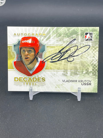2010 IN THE GAME DECADES - 1980S - V. KRUTOV - #A-VK - AUTOGRAPH