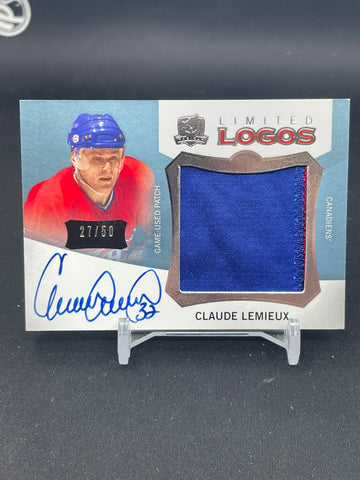 2012 UPPER DECK THE CUP - LIMITED LOGOS - C. LEMIEUX - #LL-LX - #'D/50 - RELIC - AUTOGRAPH