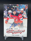 2026 UPPER DECK SPRING PROMO - PARKHURST PRIOTIY SIGNINGS - L. HUGHES - #PS-LH - #'D/35 - AUTOGRAPH