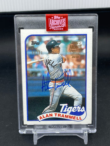 2019 TOPPS ARCHIVES - A. TRAMMELL - #770 - #'D/90 - AUTOGRAPH
