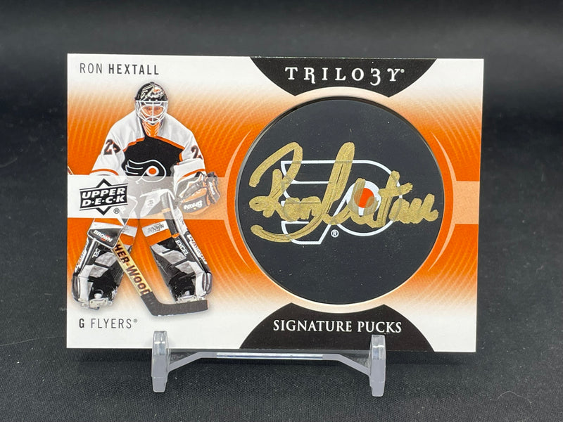 2013 UPPER DECK TRILOGY - SIGNATURE PUCKS - R. HEXTALL -