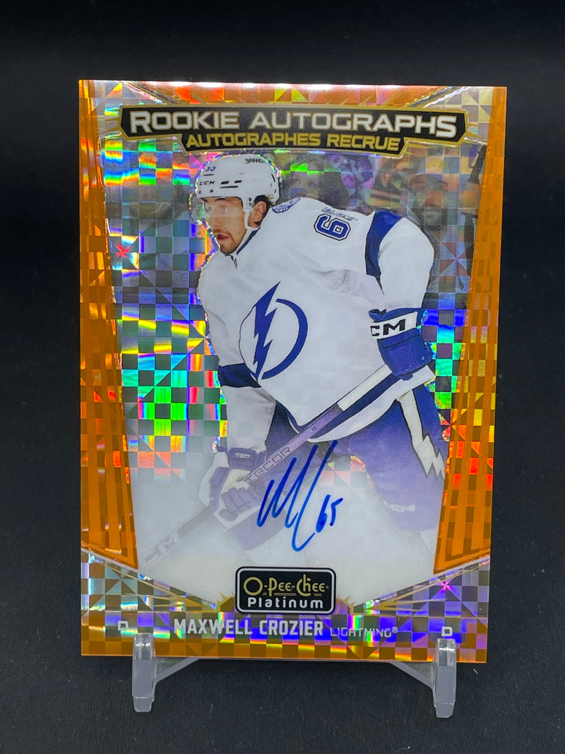 2024 UPPER DECK O-PEE-CHEE PLATINUM - ORANGE CHECKERS - ROOKIE AUTOGRAPHS - M. CROZIER - #R-MC - #'D/15 - AUTOGRAPH - RC