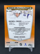 2024 UPPER DECK O-PEE-CHEE PLATINUM - ORANGE CHECKERS - ROOKIE AUTOGRAPHS - M. CROZIER - #R-MC - #'D/15 - AUTOGRAPH - RC