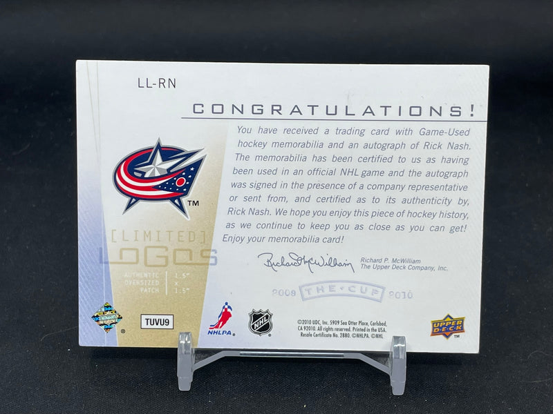 2009 UPPER DECK THE CUP - LIMITED LOGOS - R. NASH - #LL-RN - #'D/50 - RELIC - AUTOGRAPH