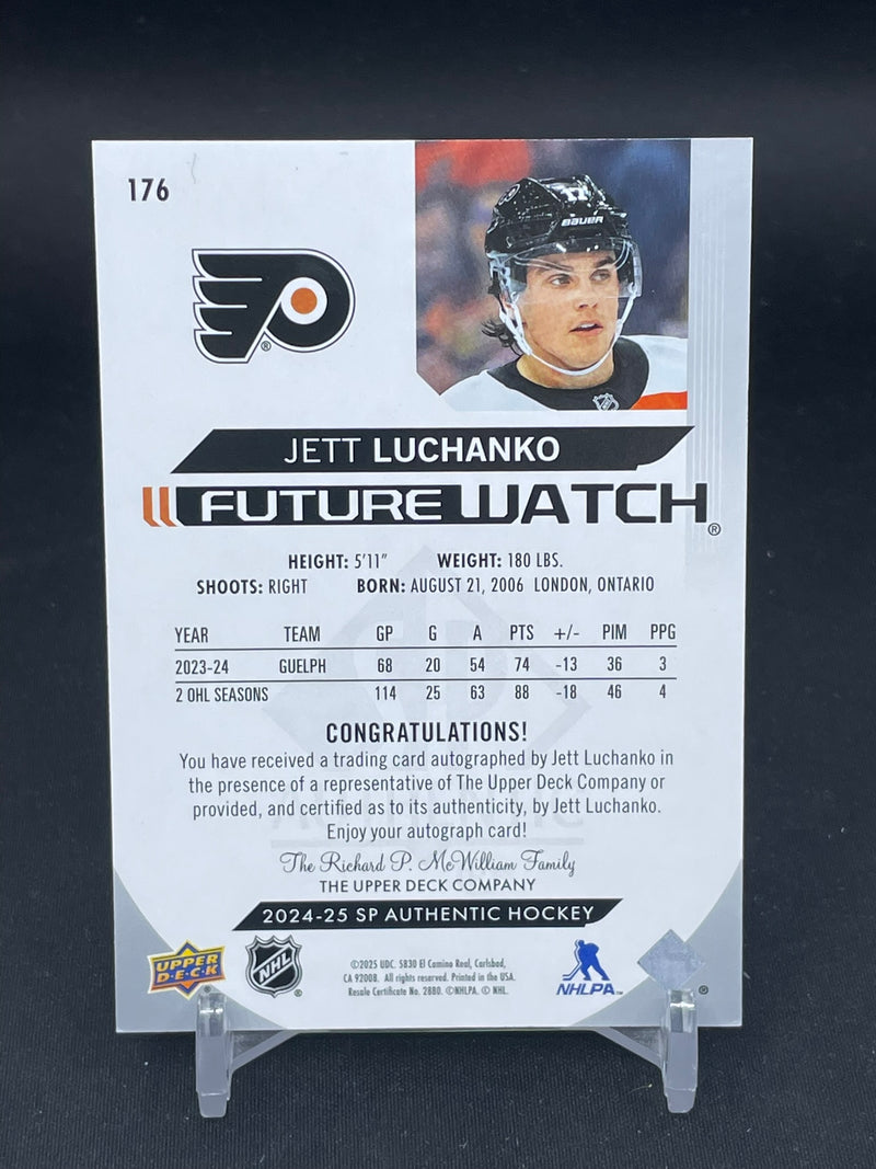 2024 UPPER DECK SP AUTHENTIC - FUTURE WATCH AUTO - J. LUCHANKO - #176 - #'D/999 - AUTOGRAPH - RC