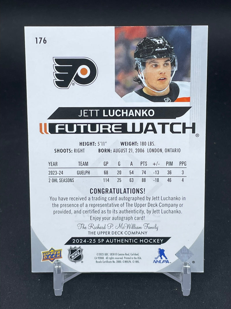 2024 UPPER DECK SP AUTHENTIC - FUTURE WATCH AUTO - J. LUCHANKO - #176 - #'D/999 - AUTOGRAPH - RC