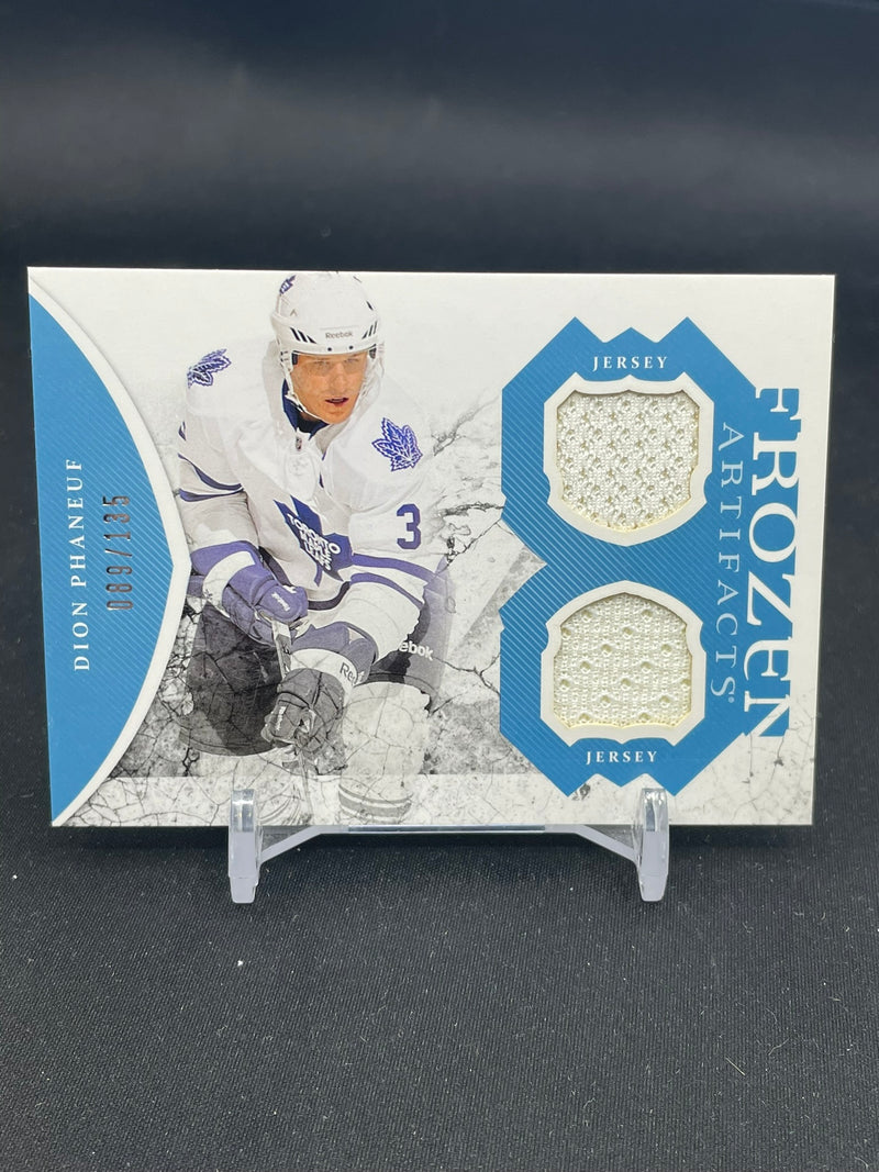 2011 UPPER DECK ARTIFACTS - FROZEN ARTIFACTS - D. PHANEUF - #FA-DP - #'D/135 - DUAL RELIC