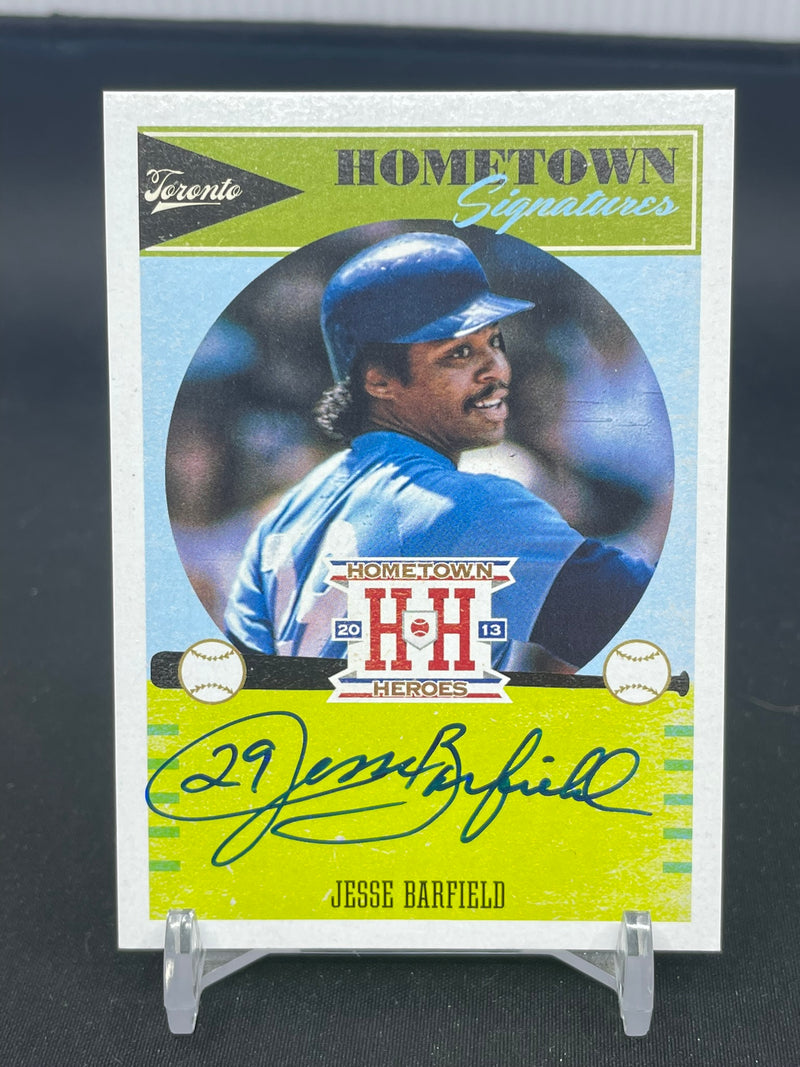 2013 PANINI HOMETOWN HEROES - HOMETOWN SIGNATURES - J. BARFIELD -