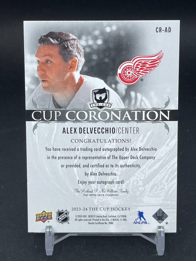 2023 UPPER DECK THE CUP - CUP CORONATION - A. DELVECCHIO - #CR-AD - #'D/25 - AUTOGRAPH