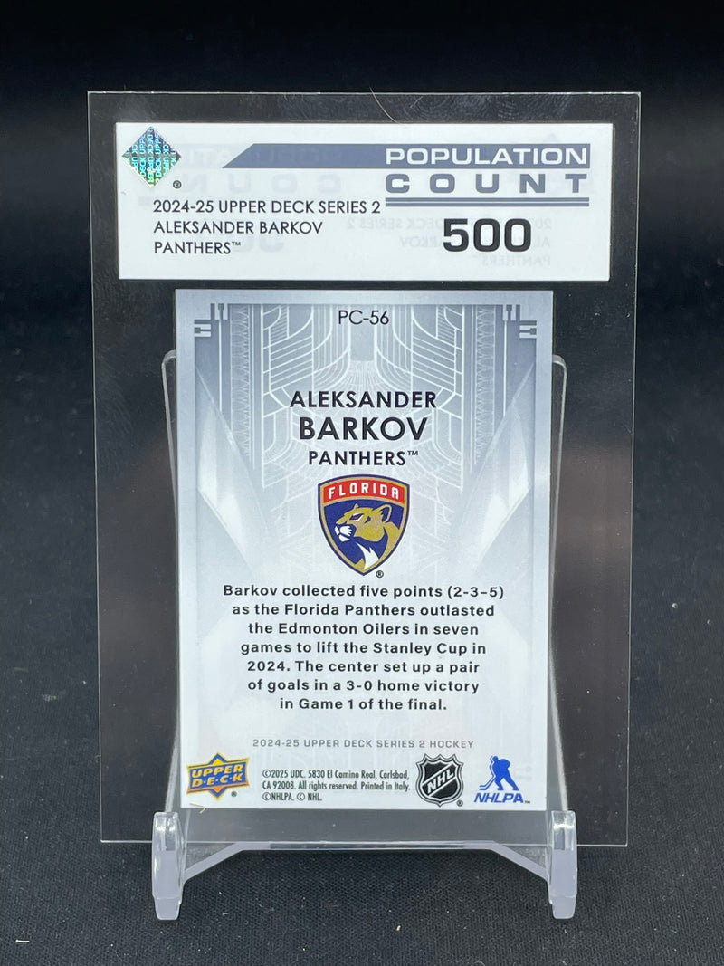 2024 UPPER DECK SERIES TWO - POPULATION COUNT 500 - A. BARKOV - #PC-56 - #'D/500