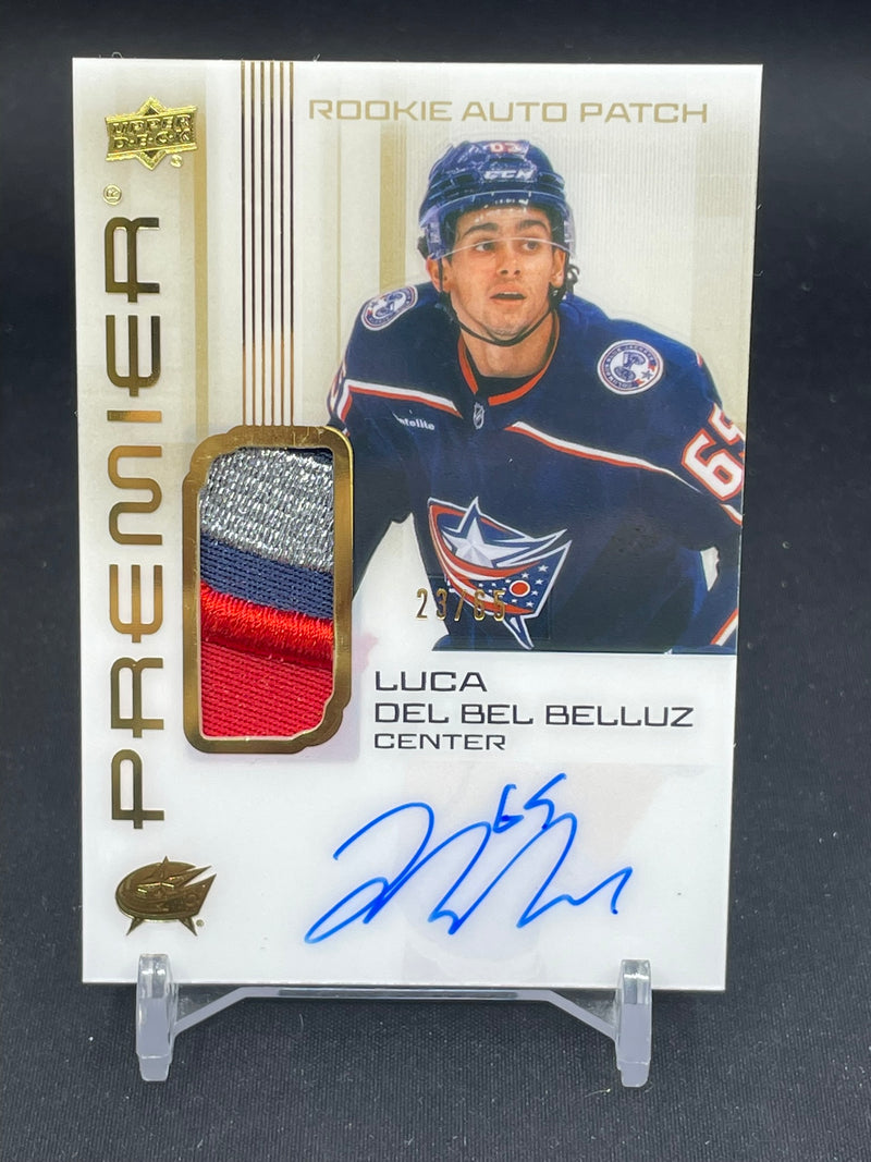2024 UPPER DECK PREMIER - GOLD - ROOKIE AUTO PATCH - L. DEL BEL BELLUZ - #AR-LD - #'D/65 - RELIC - AUTOGRAPH - RC