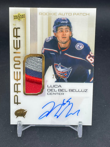 2024 UPPER DECK PREMIER - GOLD - ROOKIE AUTO PATCH - L. DEL BEL BELLUZ - #AR-LD - #'D/65 - RELIC - AUTOGRAPH - RC
