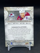 2024 UPPER DECK ARTIFACTS - GOLD MATERIALS - N. MACKINNON - #13 - #'D/299 - DUAL RELIC