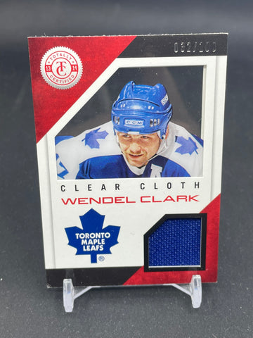 2013 PANINI TOTALLY CERTIFIED - CLEAR CLOTH - W. CLARK - #CL-WC - #'D/100 - RELIC