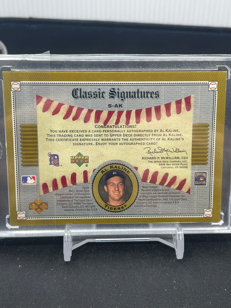 2002 UPPER DECK SWEET SPOT CLASSICS - CLASSIC SIGNATURES - A. KALINE -