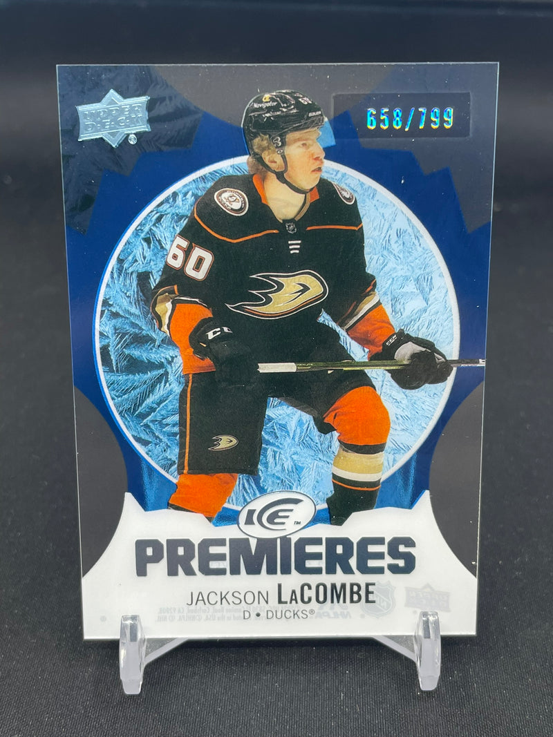 2023 UPPER DECK ICE - BLUE - ICE PREMIERES - J. LACOMBE - #235 - #'D/799 - RC