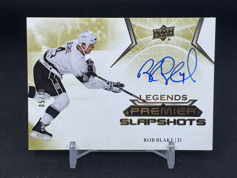 2022 UPPER DECK PREMIER - PREMIER SLAPSHOTS LEGENDS - R. BLAKE - #PSAL-BL - #'D/10 - AUTOGRAPH